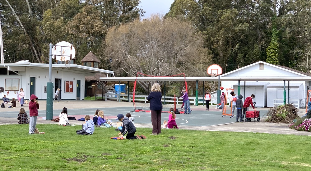 Recess and PE Time on the Bolinas Campus